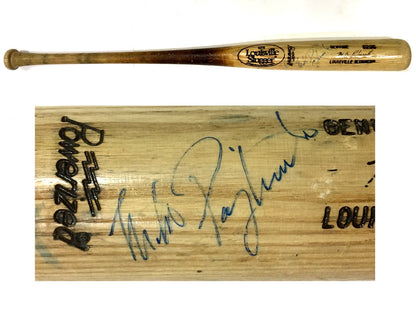 Mike Pagliarulo #13 Yankees signed game used C235 Louisville Slugger bat CBM COA