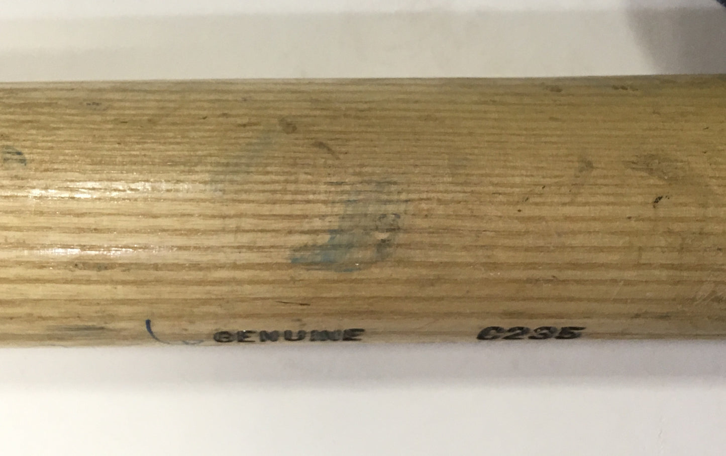 Mike Pagliarulo #13 Yankees signed game used C235 Louisville Slugger bat CBM COA