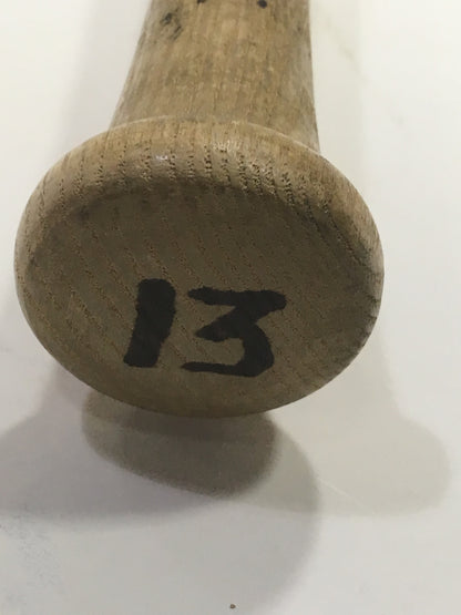 Mike Pagliarulo #13 Yankees signed game used C235 Louisville Slugger bat CBM COA