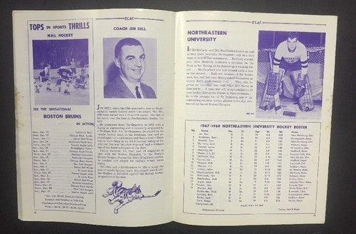 1967 ECAC HOCKEY Tournament Program BOSTON GARDEN Boston College Princeton
