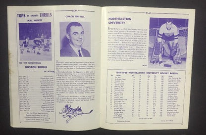 1967 ECAC HOCKEY Tournament Program BOSTON GARDEN Boston College Princeton