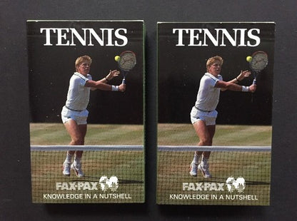 1986 FAX PAX Factory TENNIS SET 2 Lot Chris Evert John McEnroe Steffi Graf Rc