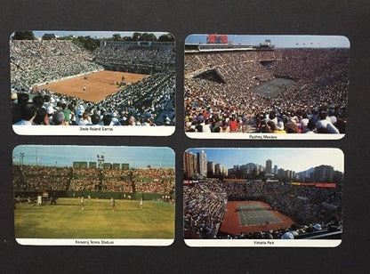 1986 FAX PAX Factory TENNIS SET 2 Lot Chris Evert John McEnroe Steffi Graf Rc