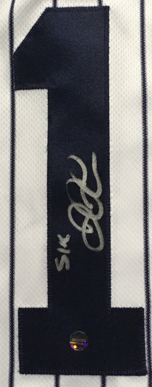 On Field Authentic Yankees #18 jersey Sz 52 Didi Gregorious Signed Steiner Auto