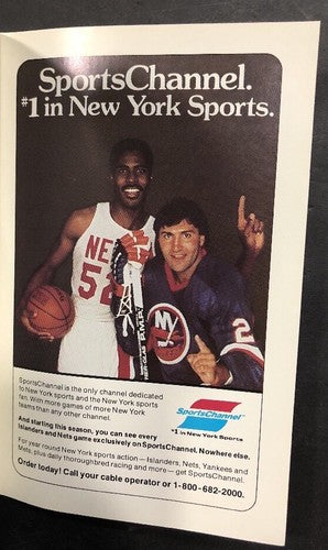 1985-86 Basketball New Jersey Nets Official Media Guide Yearbook Buck Williams