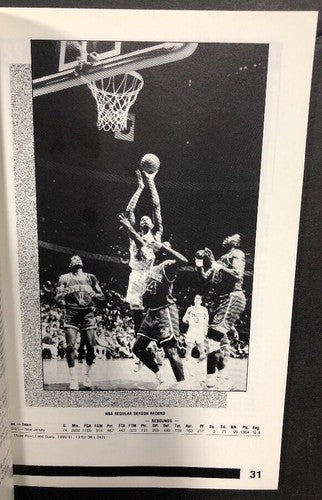 1991-92 Basketball New Jersey Nets Official Media Guide Derrick Coleman NBA ROTY