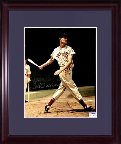 Ted Williams signed 8x10 Arthur Griffin 1939 photo Seal framed Mint auto PSA HOF