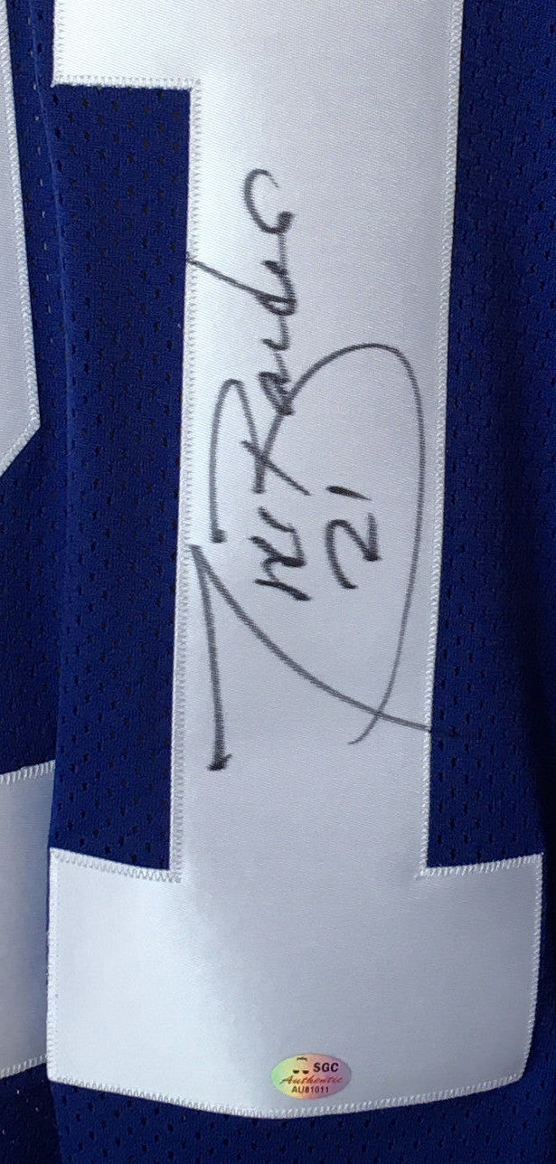 Tiki Barber #21 signed authentic NY Giants football jersey autograph SGC COA