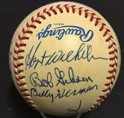 HOF 16 Auto Signed Baseball Duke Snider Bob Gibson Juan Marichal Spahn COA CBM