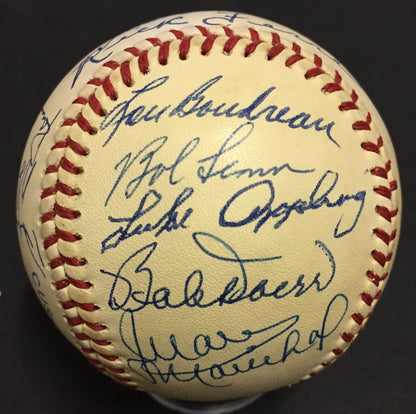 HOF 16 Auto Signed Baseball Duke Snider Bob Gibson Juan Marichal Spahn COA CBM