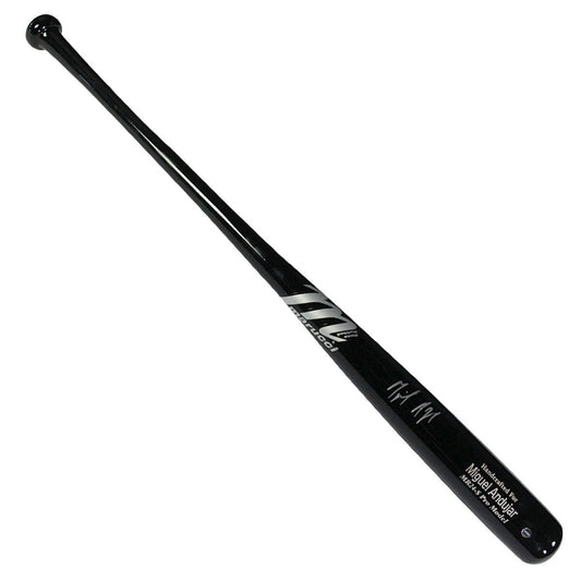 Miguel Andujar signed Marucci Game bat rookie auto Oakland Athletics Steiner Coa
