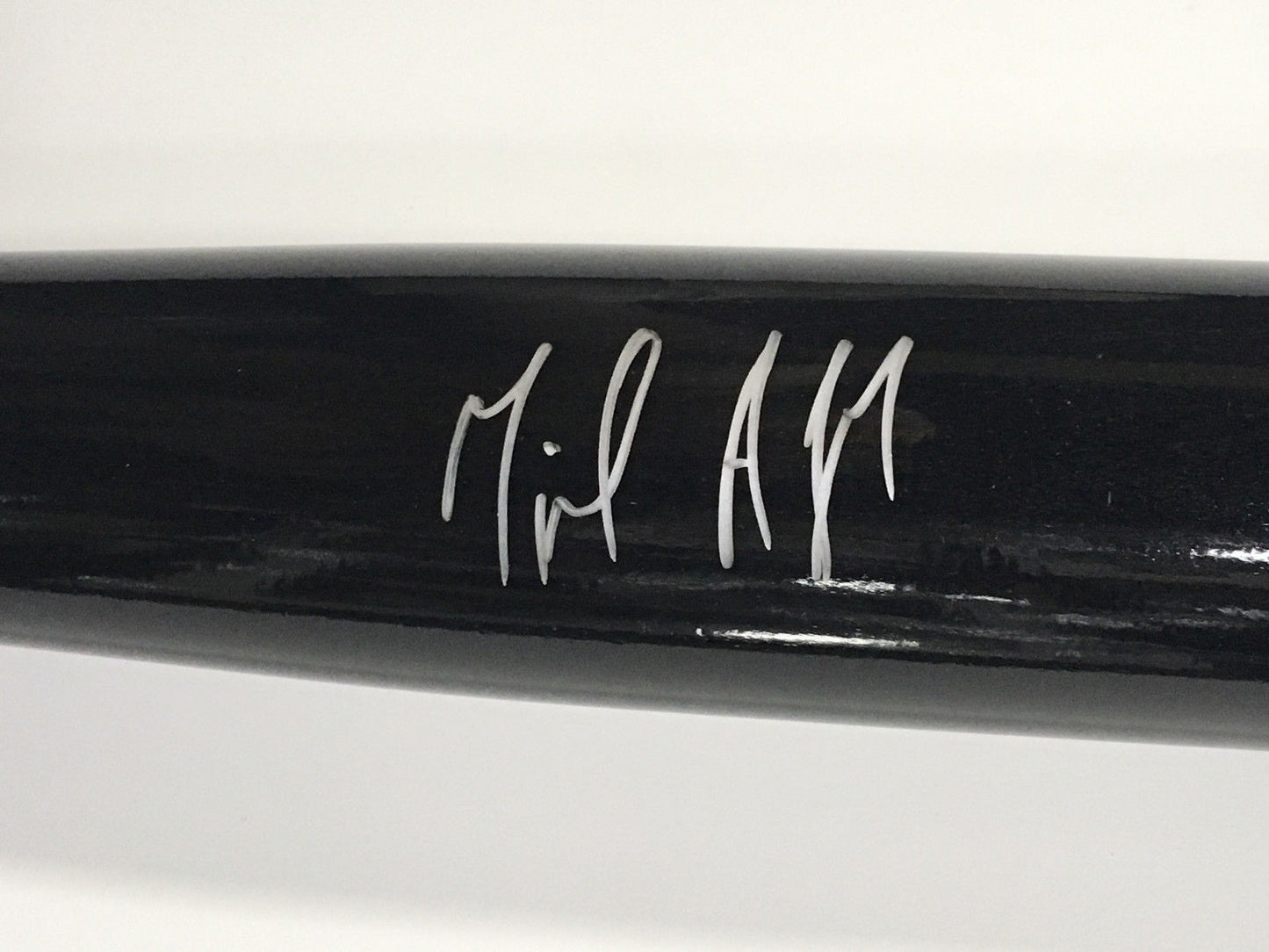 Miguel Andujar signed Marucci Game bat rookie auto Oakland Athletics Steiner Coa