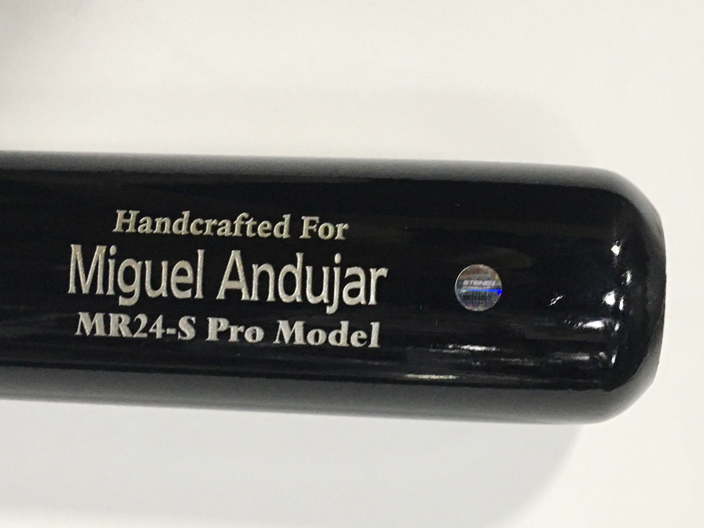 Miguel Andujar signed Marucci Game bat rookie auto Oakland Athletics Steiner Coa