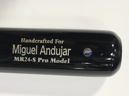 Miguel Andujar signed Marucci Game bat rookie auto Oakland Athletics Steiner Coa