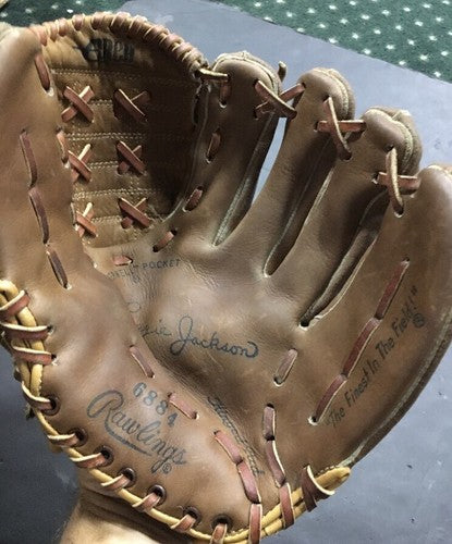 Reggie Jackson Vintage Rawlings Leather Rht 6884 Glove Deep Well Pocket NM NICE