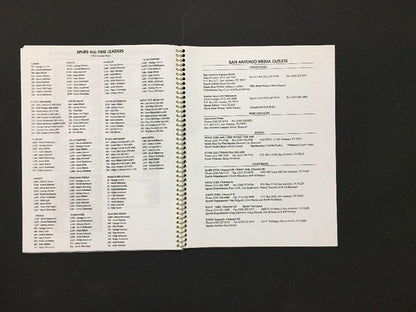 1999 San Antonio Spurs NBA Playoff media Guide Tim Duncan David Robinson champs
