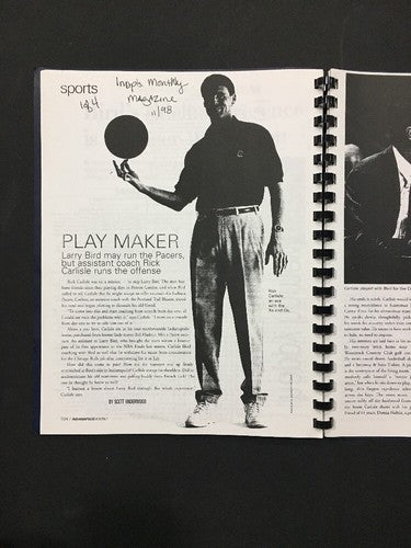 1999 NBA Indiana Pacers playoffs media guide  ReggIe Miller Vs Knicks Larry Bird