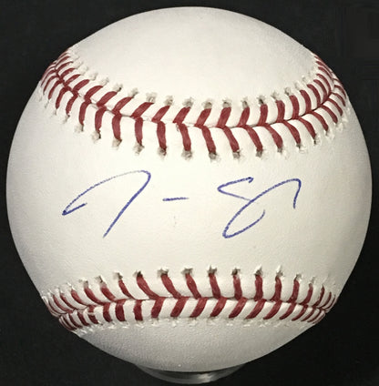 Justus Sheffield signed official MLB Baseball Yankees rookie autograph Steiner