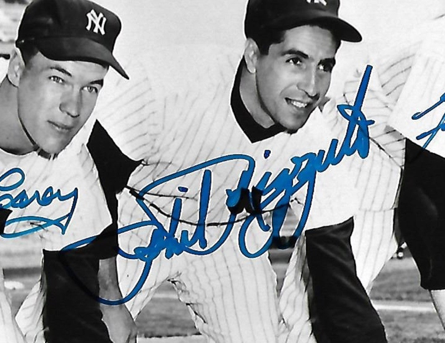 Phil Rizzuto Gil McDougald Andy Carey signed 8x10 photo framed Yankees Auto COA