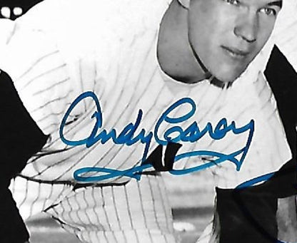 Phil Rizzuto Gil McDougald Andy Carey signed 8x10 photo framed Yankees Auto COA