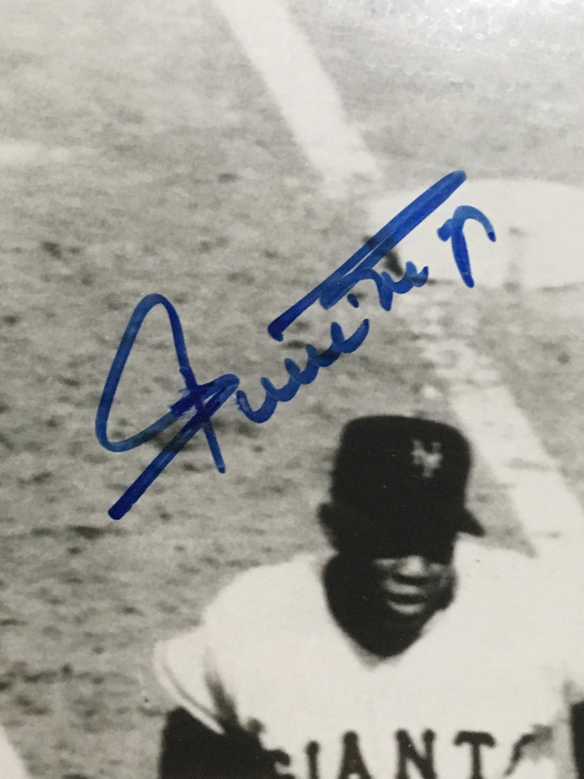 Willie Mays Leo Durocher signed Opening Day HR 8x10 photo framed 2 auto CBM COA
