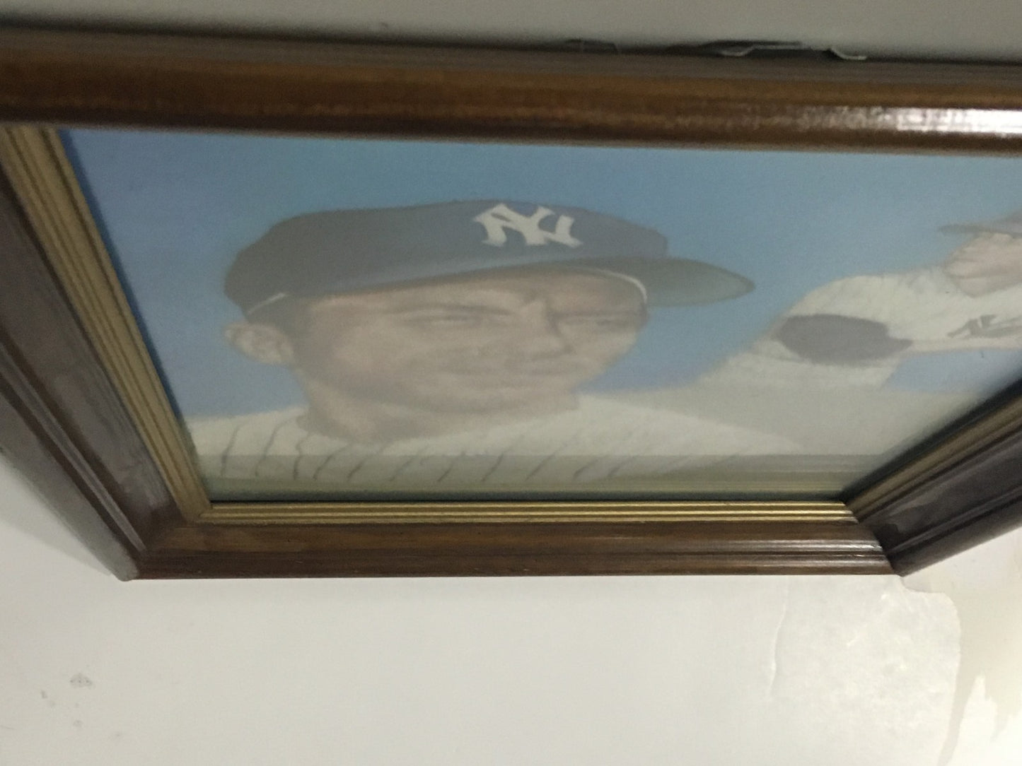 Mickey Mantle signed original Doug West oil painting framed auto CBM Coa 1/1