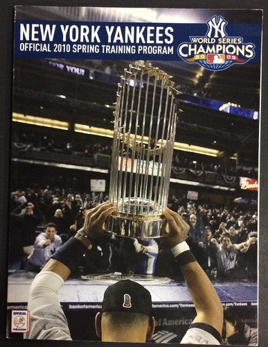 MLB 2010 YANKEES SPRING TRAINING PROGRAM DEREK JETER NEAR MINT