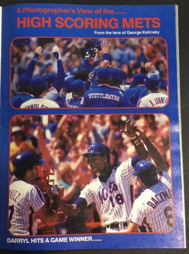 METS 1985 OFFICIAL PROGRAM KEITH HERNANDEZ METS VS EXPOS DARRYL Strawberry 2 HR