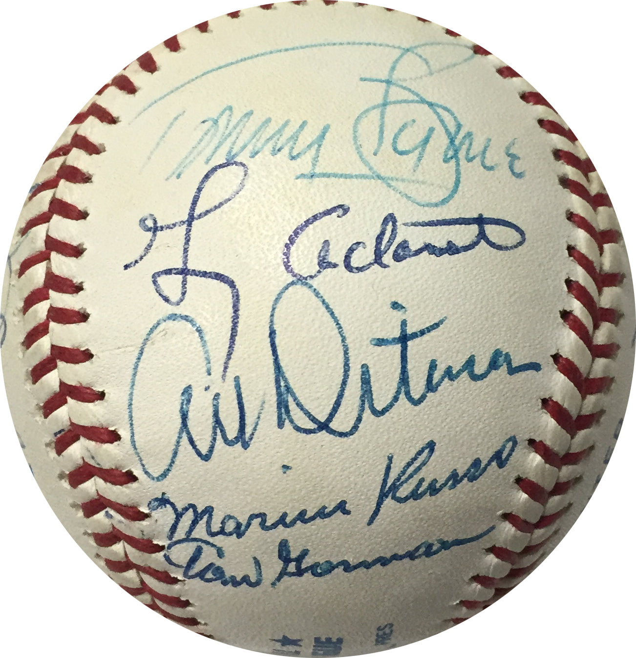 NY Yankees Signed AL Baseball Marius Russo Tresh Spec Shea Henrich 16 Auto Coa