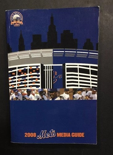 2008 New York Mets Media Guide Final Season Shea Stadium Yearbook David Wright