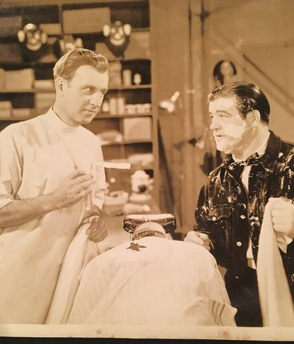 ABBOTT & COSTELLO IN HOLLYWOOD SHAVE 8 X 10 Photo B&W ORIGINAL Vintage Rare