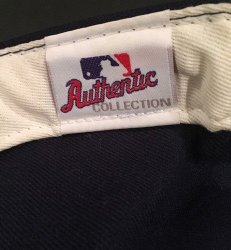 aaron boone signed game used Indians baseball hat autograph COA yankees manager