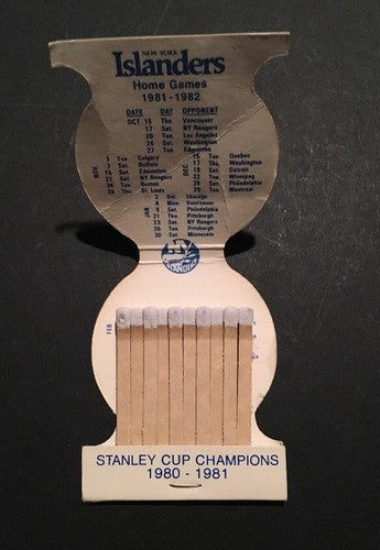 Matchbook Cover NY Islanders  Giulio Cesare Westbury MT Intact 1980 Stanley Cup