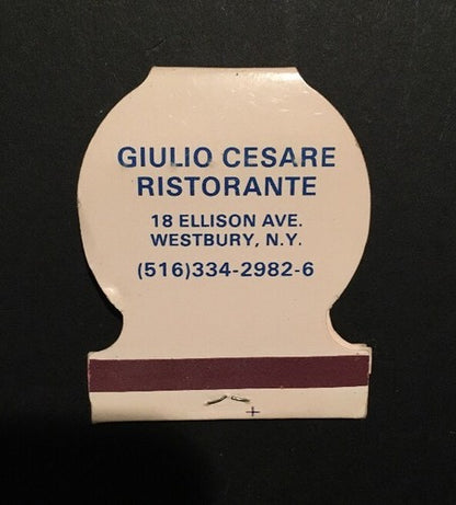 Matchbook Cover NY Islanders  Giulio Cesare Westbury MT Intact 1980 Stanley Cup