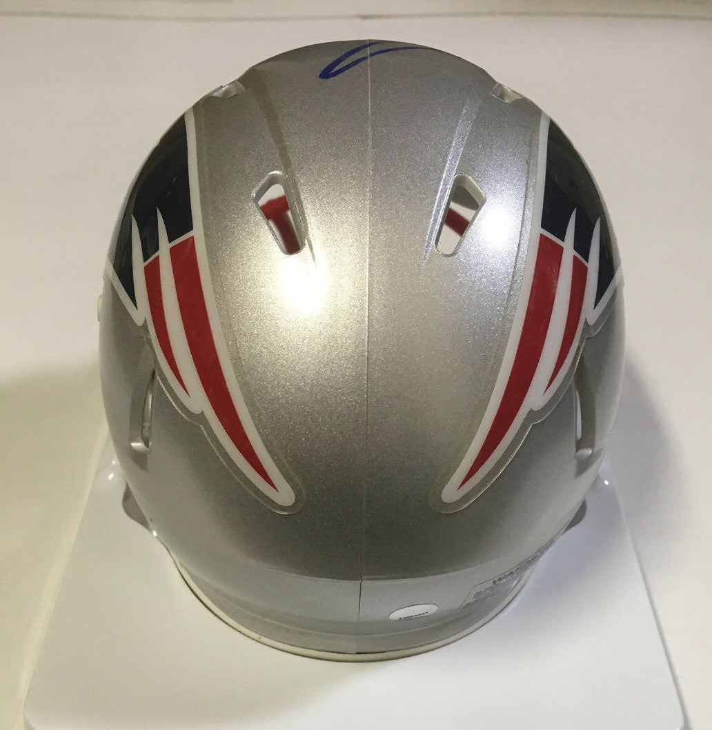 Sony Michel signed Patriots Mini Helmet rookie Autograph Steiner COA Super Bowl