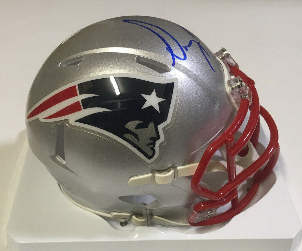 Sony Michel signed Patriots Mini Helmet rookie Autograph Steiner COA Super Bowl