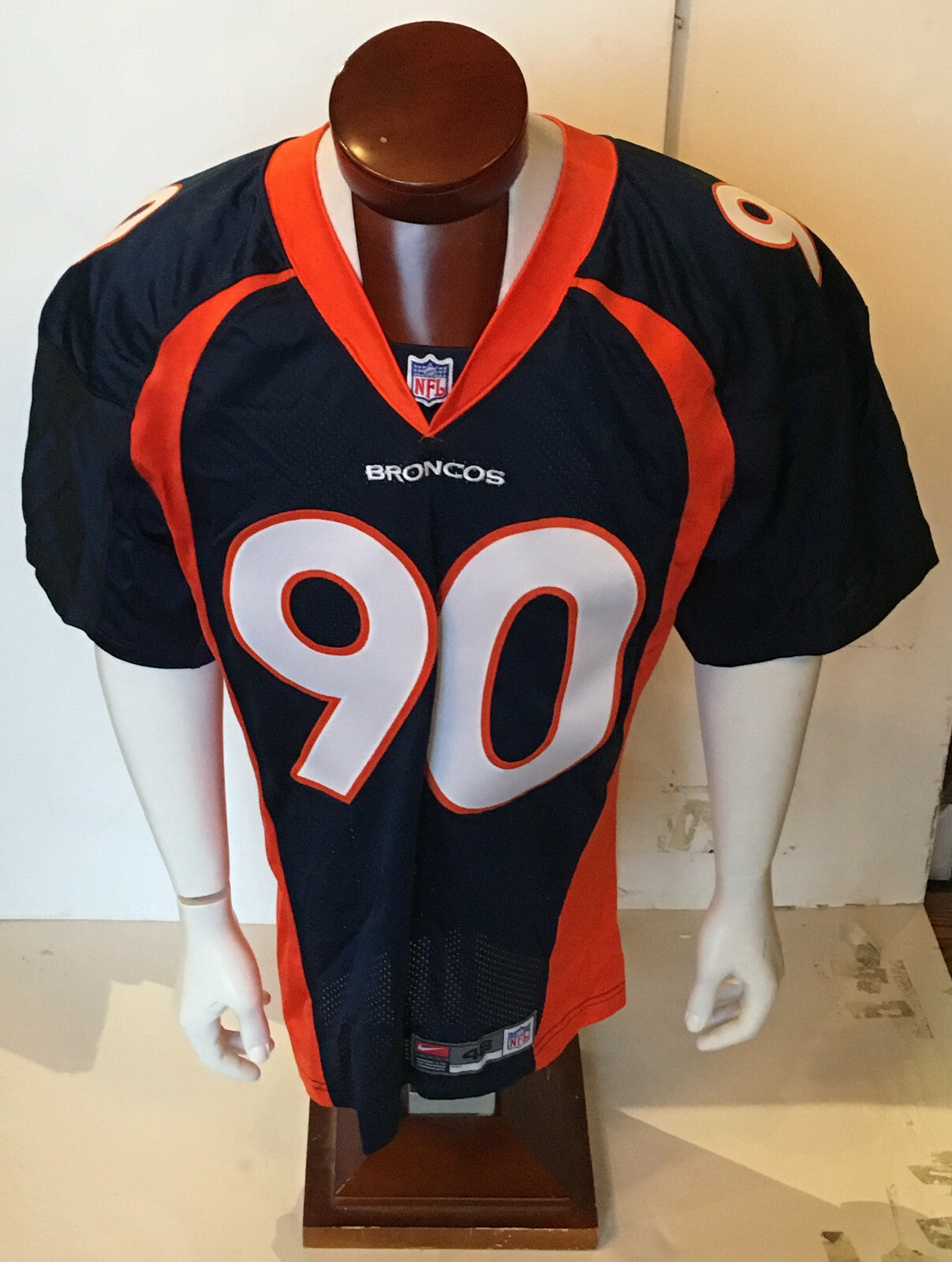 Neil Smith signed #90 Size 48 Nike Denver Broncos Pro jersey autograph CBM COA