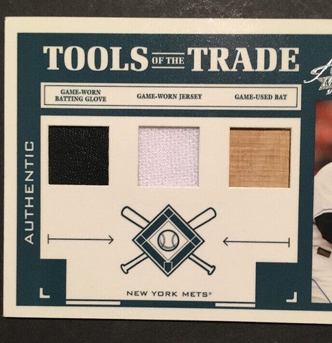 Tom Glavine 2004 Absolute Tools of Trade Game Used Bat Glove Jersey /25 Hof Mets