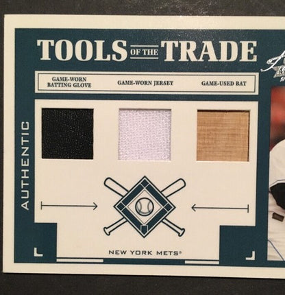 Tom Glavine 2004 Absolute Tools of Trade Game Used Bat Glove Jersey /25 Hof Mets