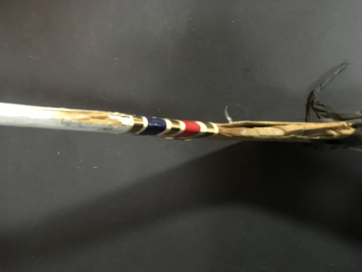 Kelly Hrudey Islanders Goalie game used Super Vic Curtis Curve hockey stick COA