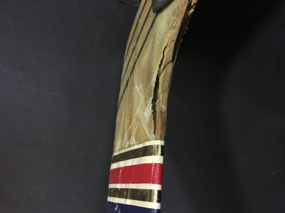 Kelly Hrudey Islanders Goalie game used Super Vic Curtis Curve hockey stick COA