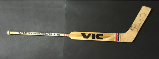 Glenn Chico Resch Islanders game used Vic Victoriaville 271 Goalie stick COA