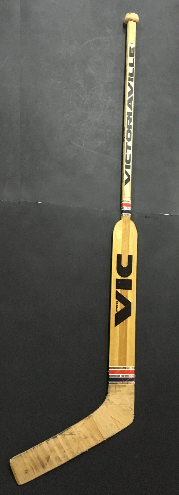 Glenn Chico Resch Islanders game used Vic Victoriaville 271 Goalie stick COA