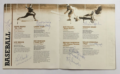 Greatest Sports legends signed program 24 auto Wayne Gretzky Gordie Howe COA