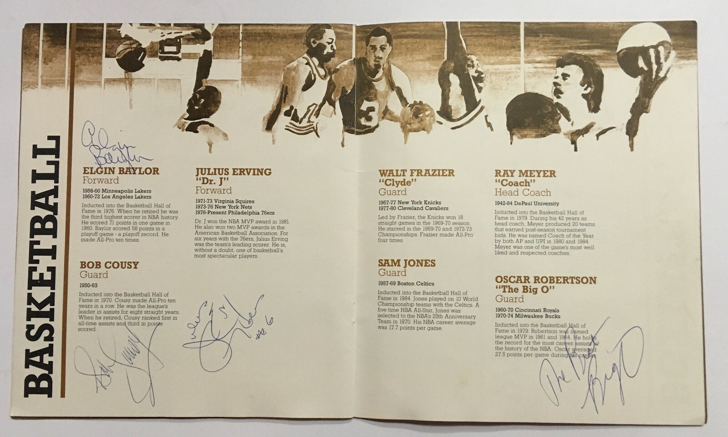 Greatest Sports legends signed program 24 auto Wayne Gretzky Gordie Howe COA