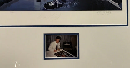 Wayne Gretzky Signed 802 HOF Danny Day litho framed 2 auto COA LE/880 Oilers Cup