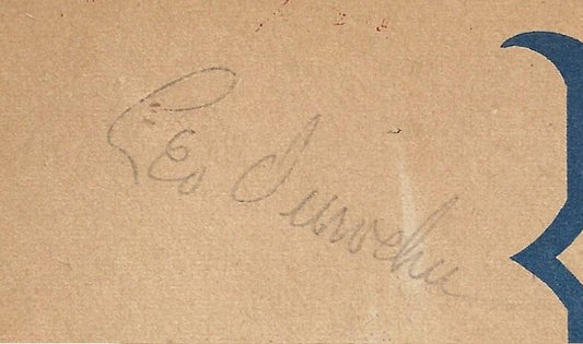 Brooklyn Dodgers vs Phillies signed 1945 program 4 auto Leo Durocher CBM COA