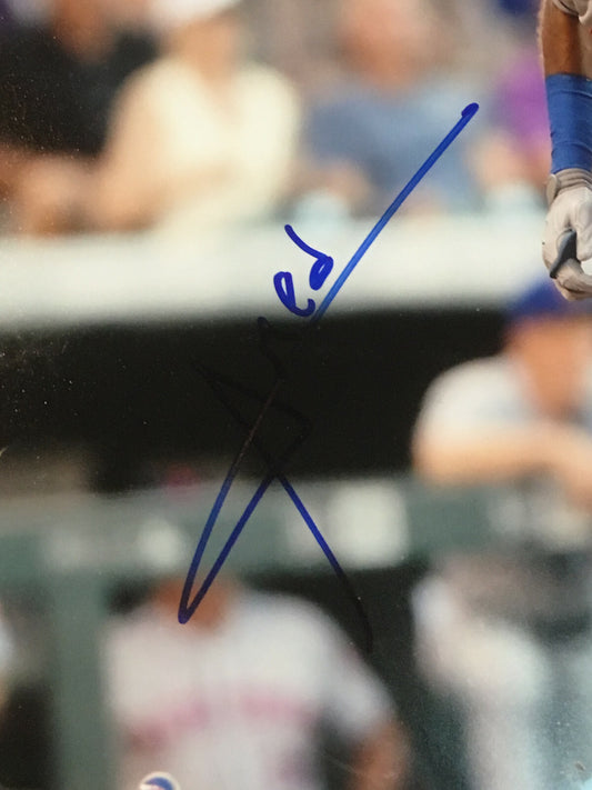 Amed Rosario signed 11x14 photo framed Mets coin Rookie Autograph CBM COA