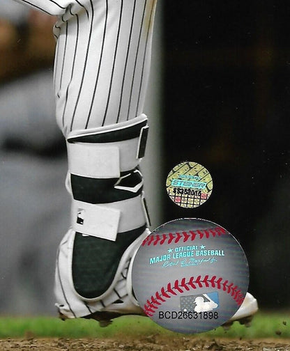 Luke Voit signed 8x10 photo framed Yankees coin Rookie Steiner COA