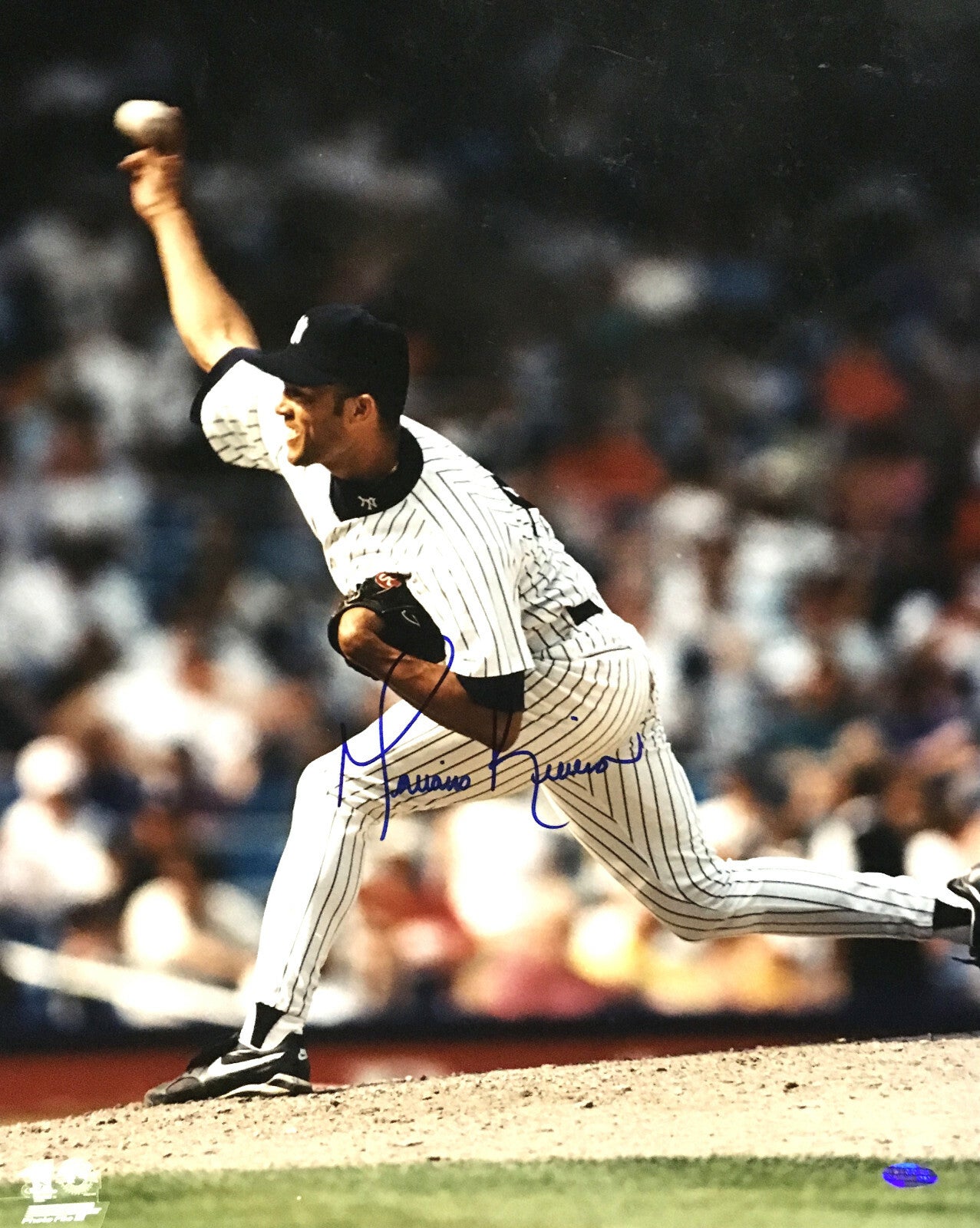 Mariano Rivera signed 16x20 photo framed Yankees vintage Rookie auto HOF Steiner